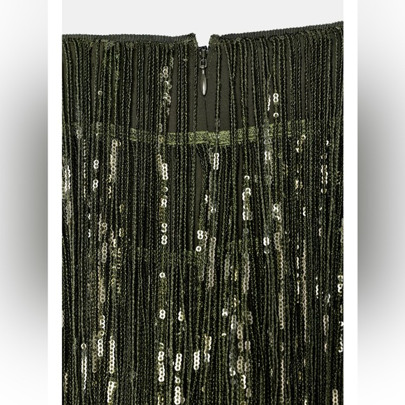 Zara ZW COLLECTION LIMITED EDITION FRINGED SEQUIN SKIRT - Picture 8 of 13